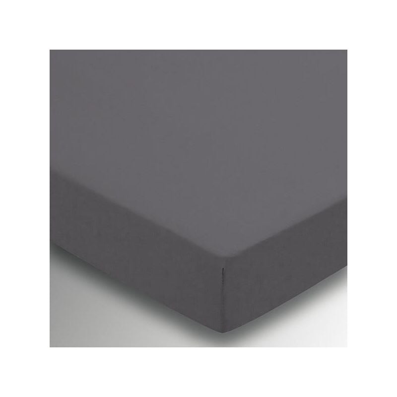 Helena Springfield - Plain Dye Fitted Sheet 36cm Deep Double Charcoal