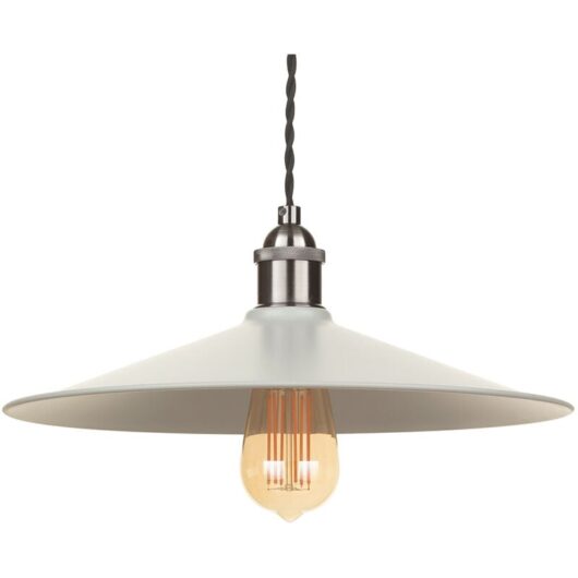 Litecraft - Ciana Light Shade Wide Fisherman Easy Fit Lampshade - Matte Grey