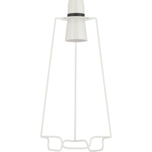Litecraft - Light Shade Carrier 9 Inch Easy Fit Lampshade Fitting - White