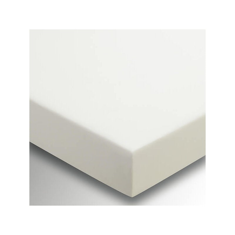 Plain Dye Fitted Sheet 36cm Deep Double Ivory - Helena Springfield