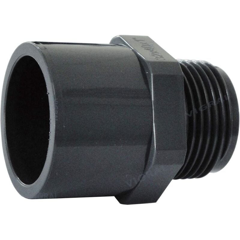PVC Adhesive Fitting - 50mm - Tee Fitting - PVC Junction Fitting - 63/50mm x 1" 1/2