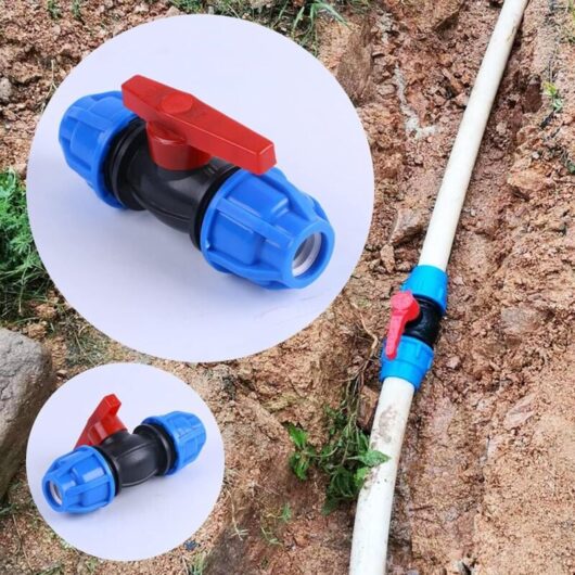 Valve MDPE Polyethylene Ball Valve - Compression Fitting, Water Pipe Compression Fitting, Compression Reducing Sleeve, 20mm Female Thread Adapter