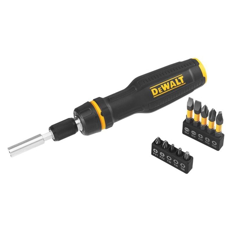 DWHT68001-0 Full Fit Telescoping Multi-bit Ratcheting Screwdriver + 10 Bits - Dewalt