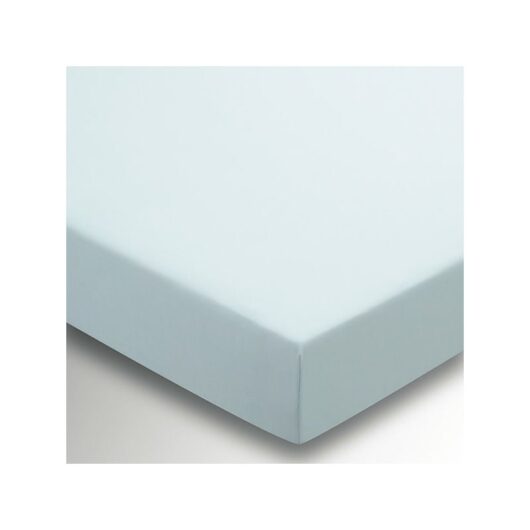Plain Dye Fitted Sheet 36cm Deep Super King Size Duck Egg - Helena Springfield