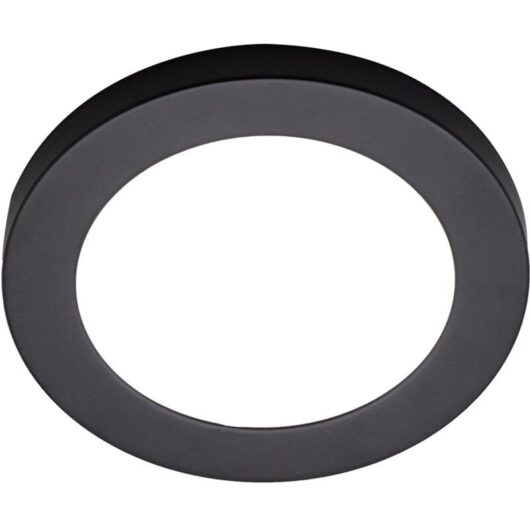 Litecraft - Darly Ceiling or Wall Light Flush 12 Watt led Fitting - Satin Black