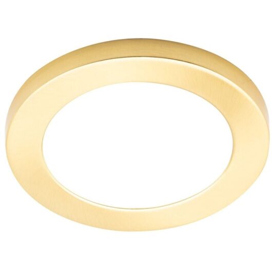 Litecraft - Darly Ceiling or Wall Light Flush 12 Watt led Fitting - Satin Brass