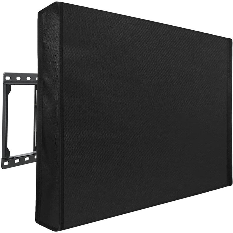 36-38', 94x62x13 cm) Waterproof uv Flat Screen tv Cover for 22'-75' tv Dustproof Furniture Cover for Indoor - Fits Most Stands and Mounts - Black