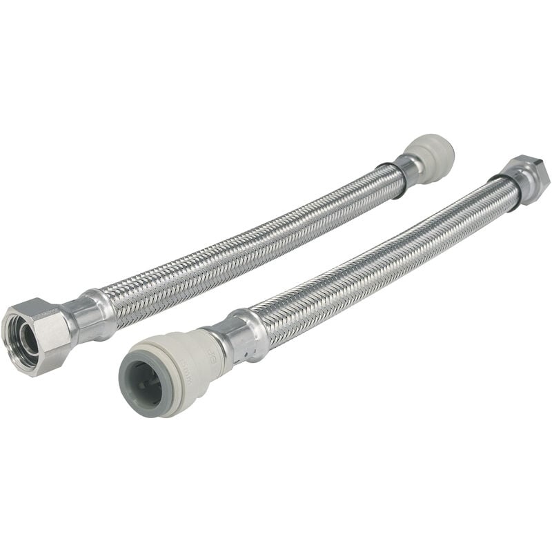 John Guest Speedfit Braided Hose 300mm - 22mm X 3/4" TC (Pack Of 2)