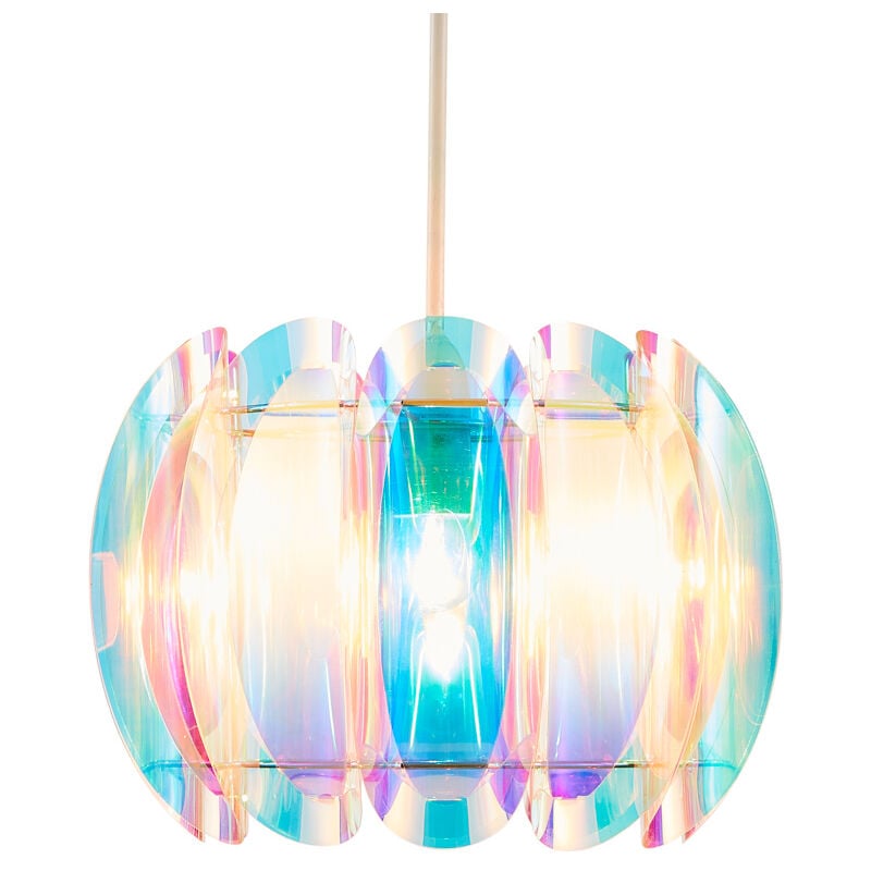 Litecraft - Glow Light Shade Taco Easy Fit 30cm Ceiling Lampshade - Iridescent