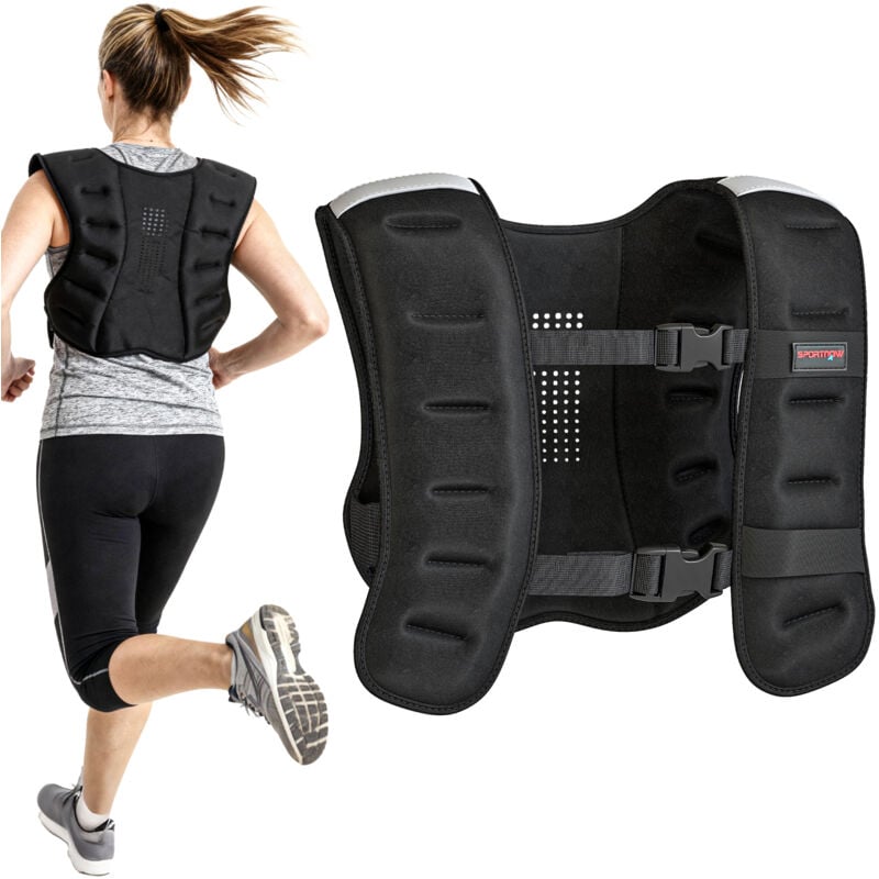SPORTNOW 8kg Weighted Vest with Adjustable Straps and Reflective Strips