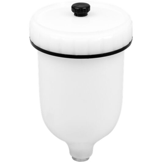 Sealey - PC01 Paint Spray Gun Pot with Brass Fitting 600ml - White