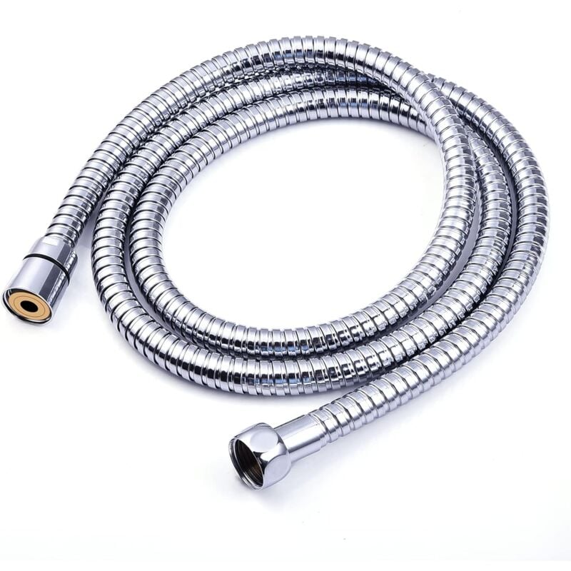 Tinor - Universal Fit Shower Hose 1.25m,Flexible Stainless Steel Replacement Shower Hose Pipe with 2 Washers Leakproof & Anti-Kink