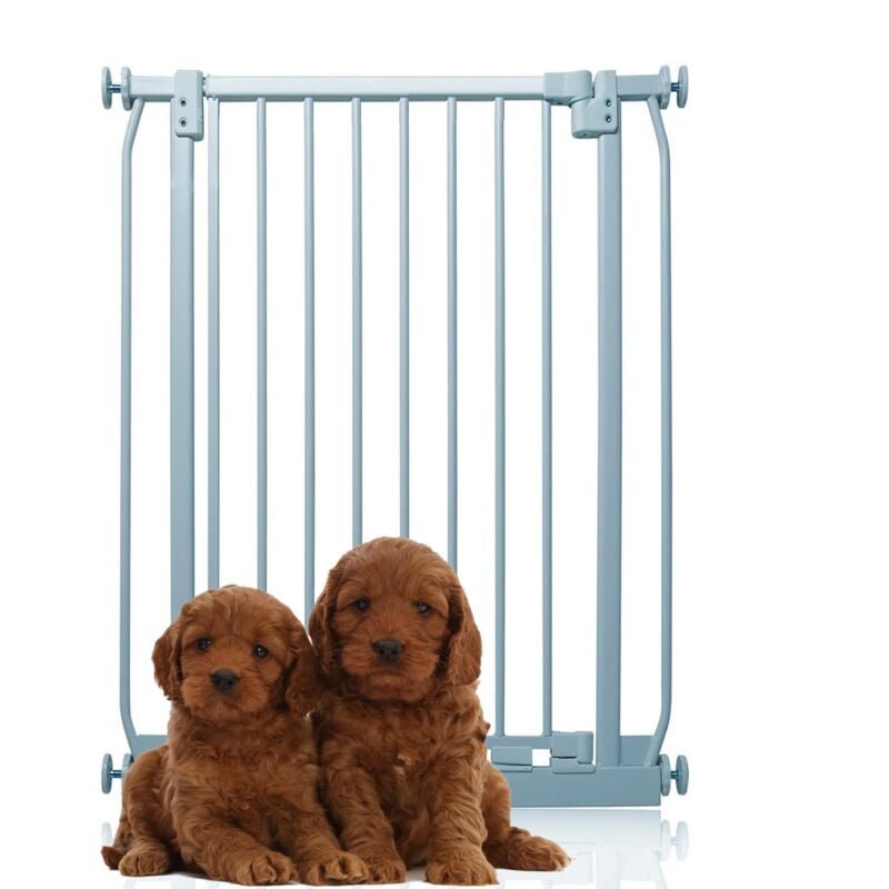 Bettacare - Extra Tall Elite Dog Gate, 71cm - 80cm, Matt Grey, Extra Tall 96.8cm in Height, Pressure Fit Pet Gate