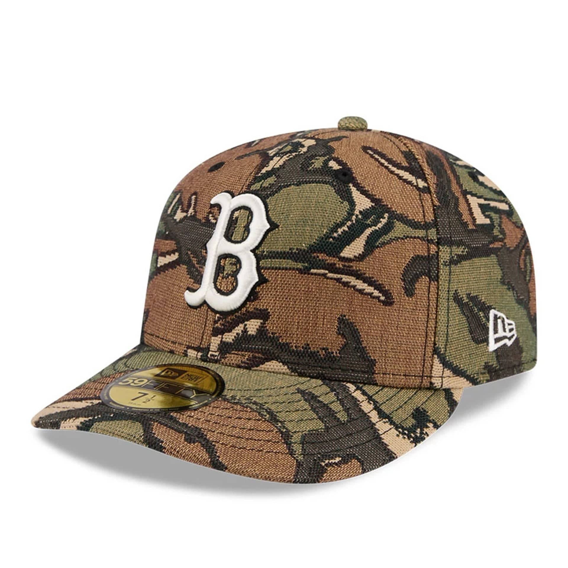 Boston Red Sox MLB Jacquard Camo 59FIFTY Fitted Cap New Era Cap adult unisex