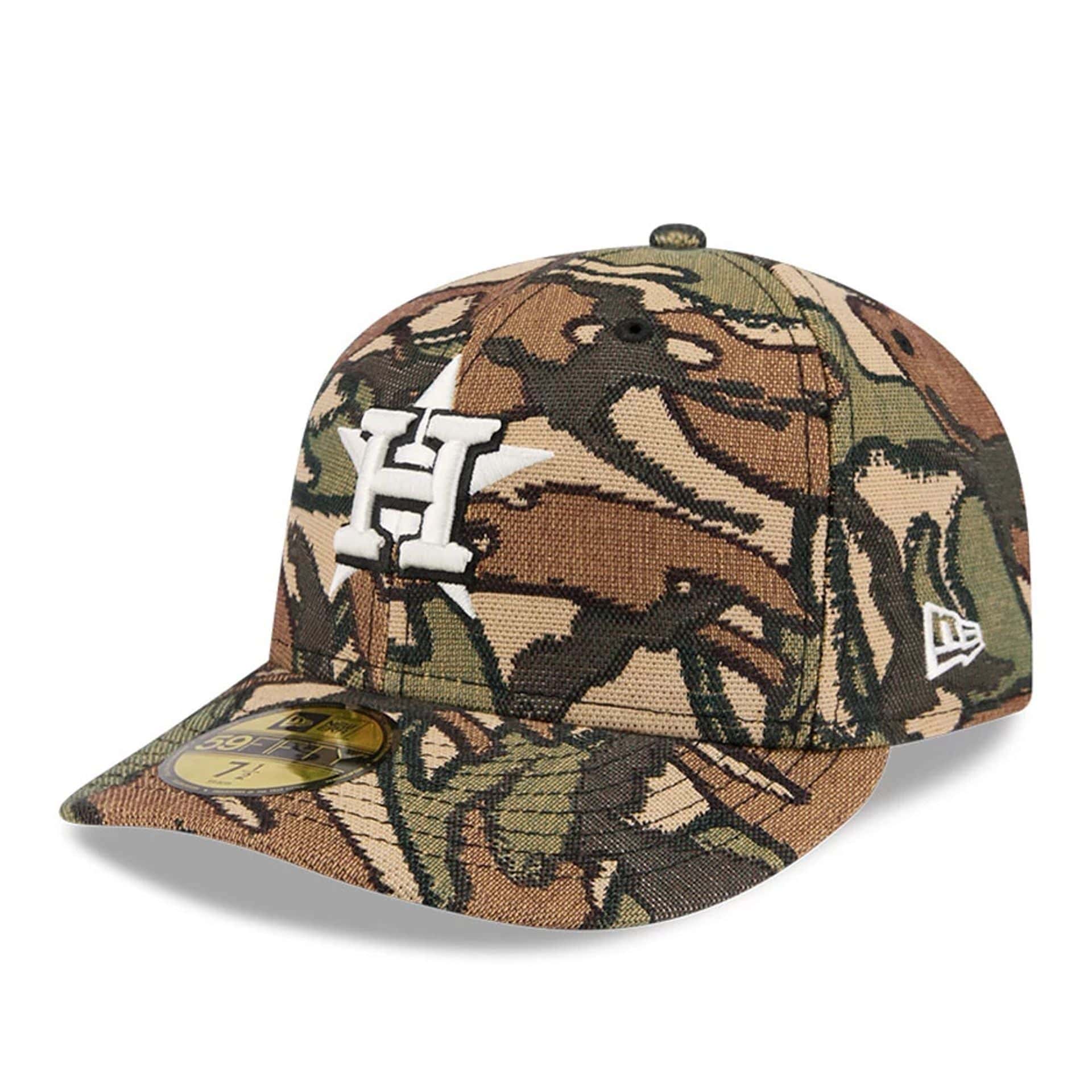 Houston Astros MLB Jacquard Camo 59FIFTY Fitted Cap New Era Cap adult unisex
