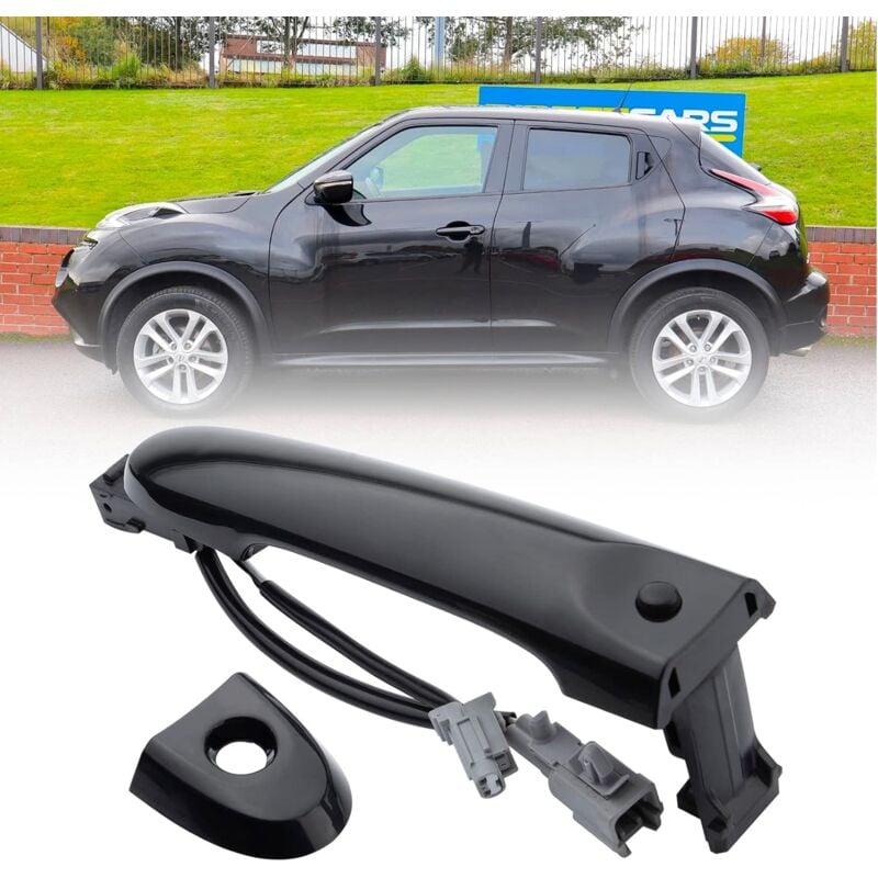 Linghhang - Black) Front Right Driver Side Exterior Door Handle Fits Nissan F15 2010-2022 80644-1FA5A 80644-3WC2A 80640-3WC2A