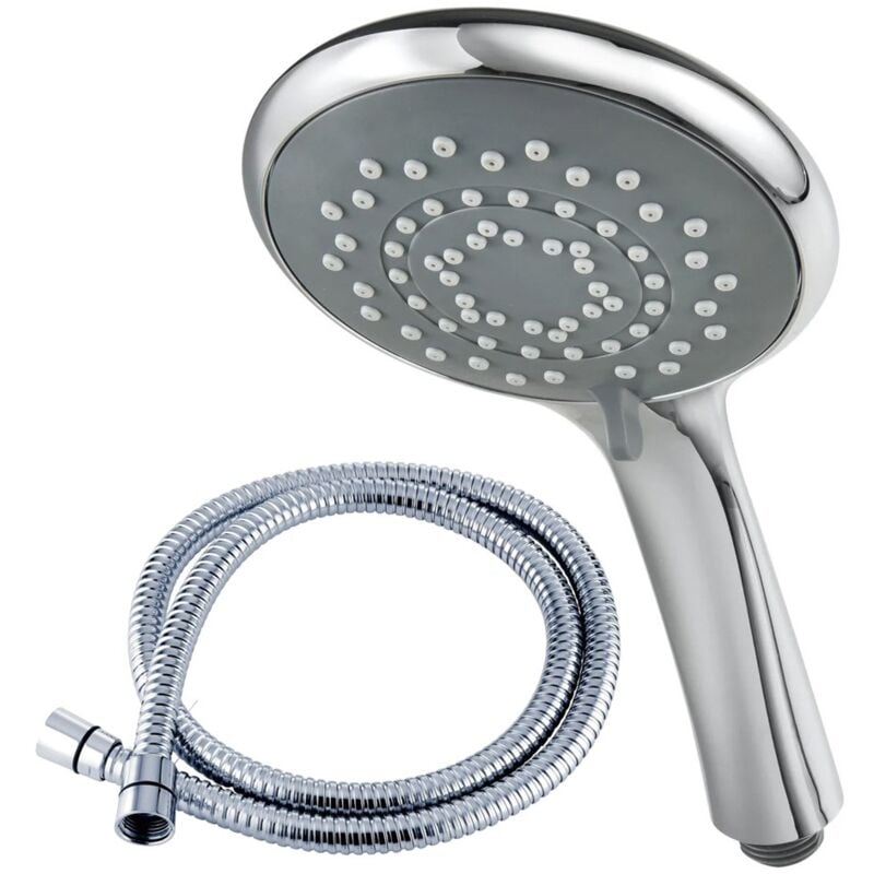 Triton 8000 Series Universal Large 5 Spray Shower Chrome Anti Scale + 1.5m Hose