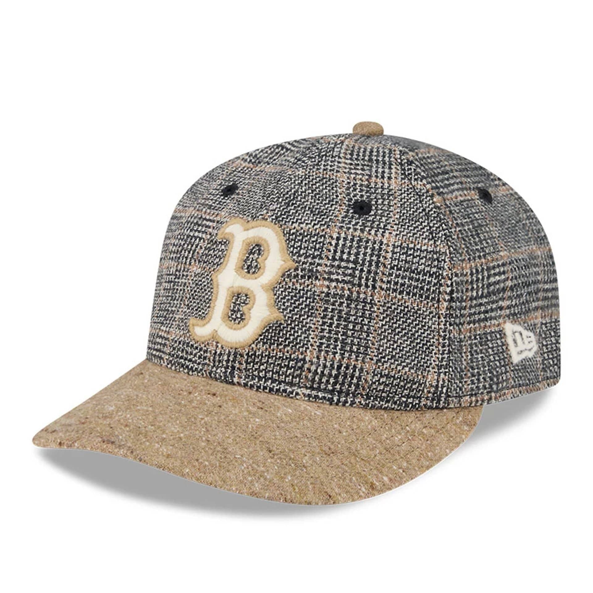Boston Red Sox MLB Vintage Tweed Open Blue Retro Crown 59FIFTY Fitted Cap New Era Cap adult unisex