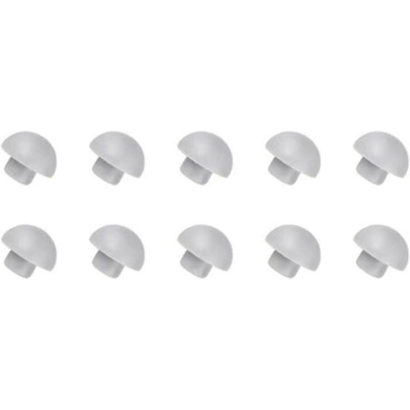 CCYKXA Pack of 10 universal toilet seat bumpers - White - Reduces noise - Suitable for families, hotels and hospitals