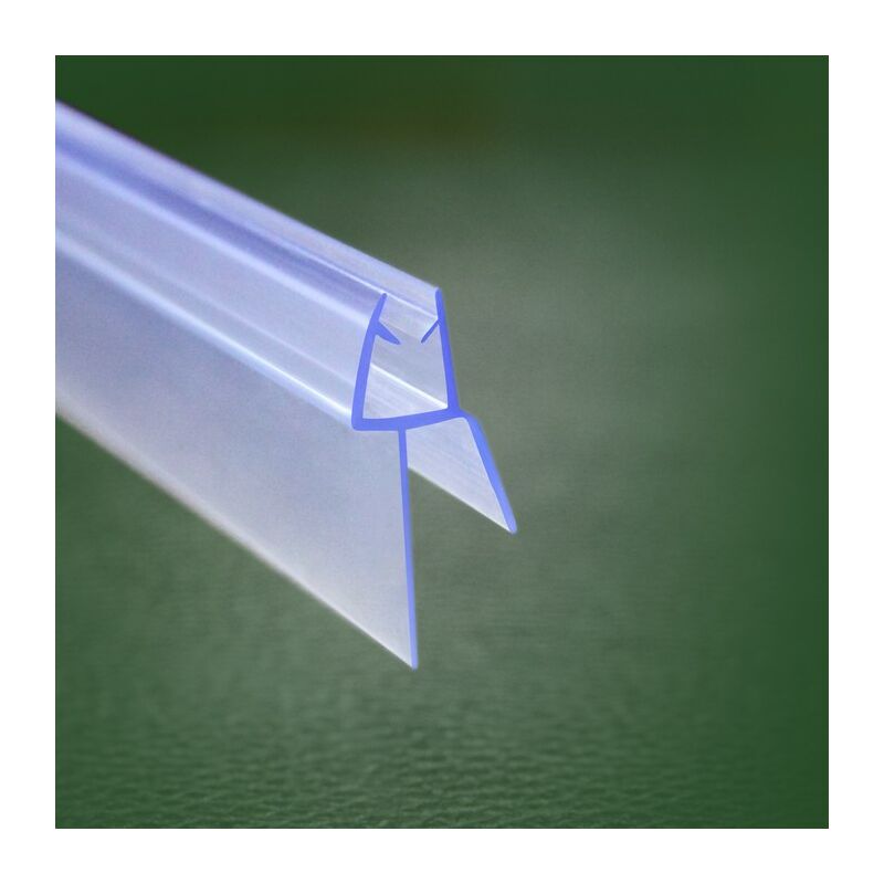Aica Bath Shower Screen Door Seal Strip for 5-6mm Glass Thickness 23mm Seals Gap (Type 2)