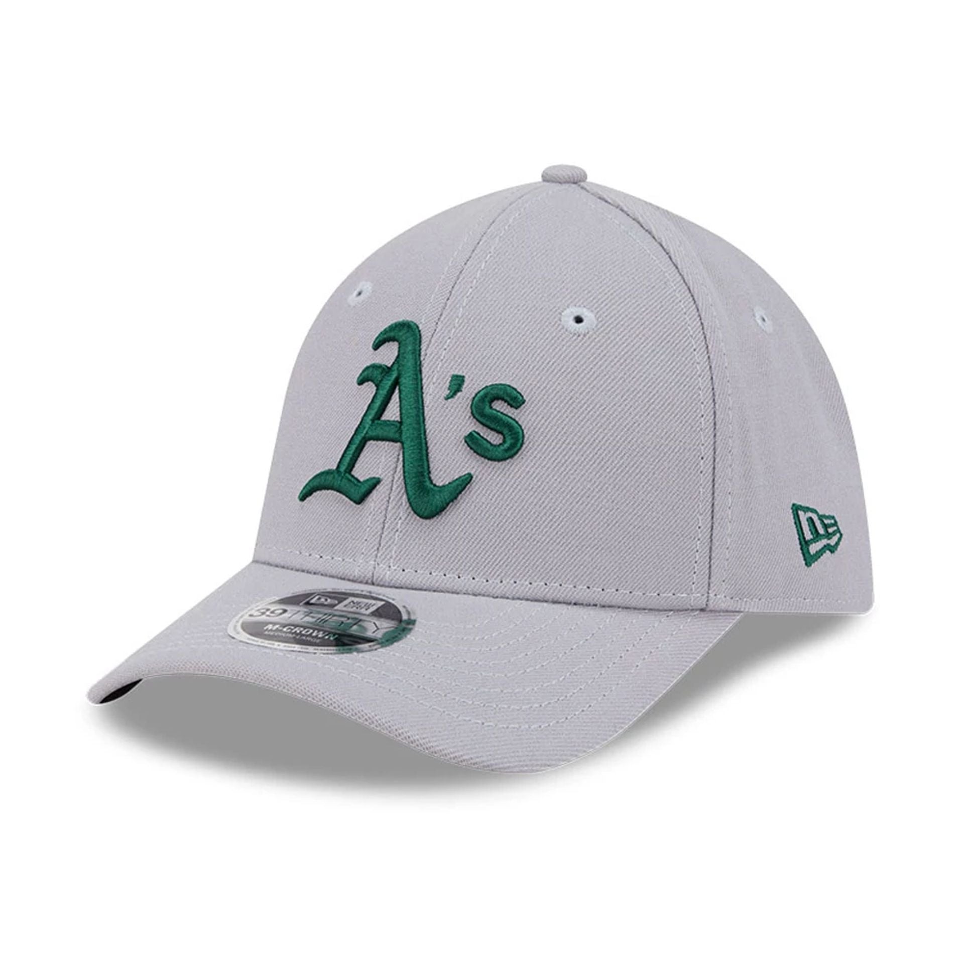 Athletics MLB Grey 39THIRTY M-Crown Stretch Fit Cap New Era Cap adult unisex