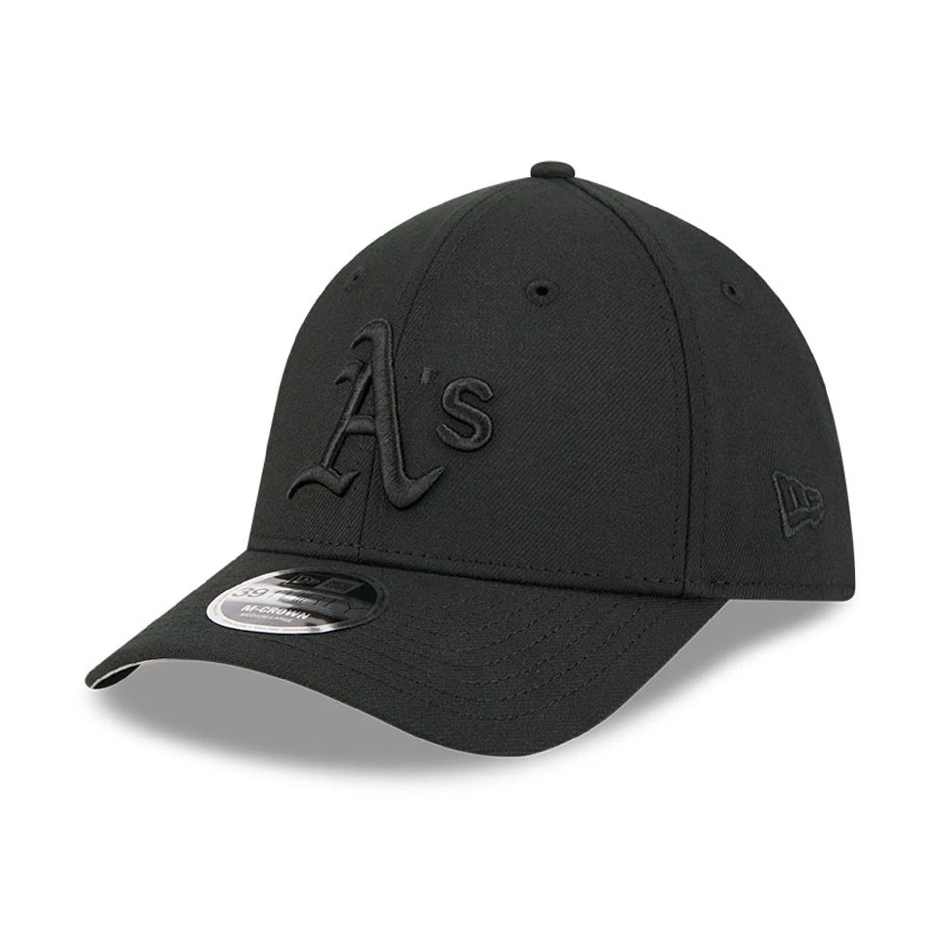 Athletics MLB Outline Black 39THIRTY M-Crown Stretch Fit Cap New Era Cap adult unisex