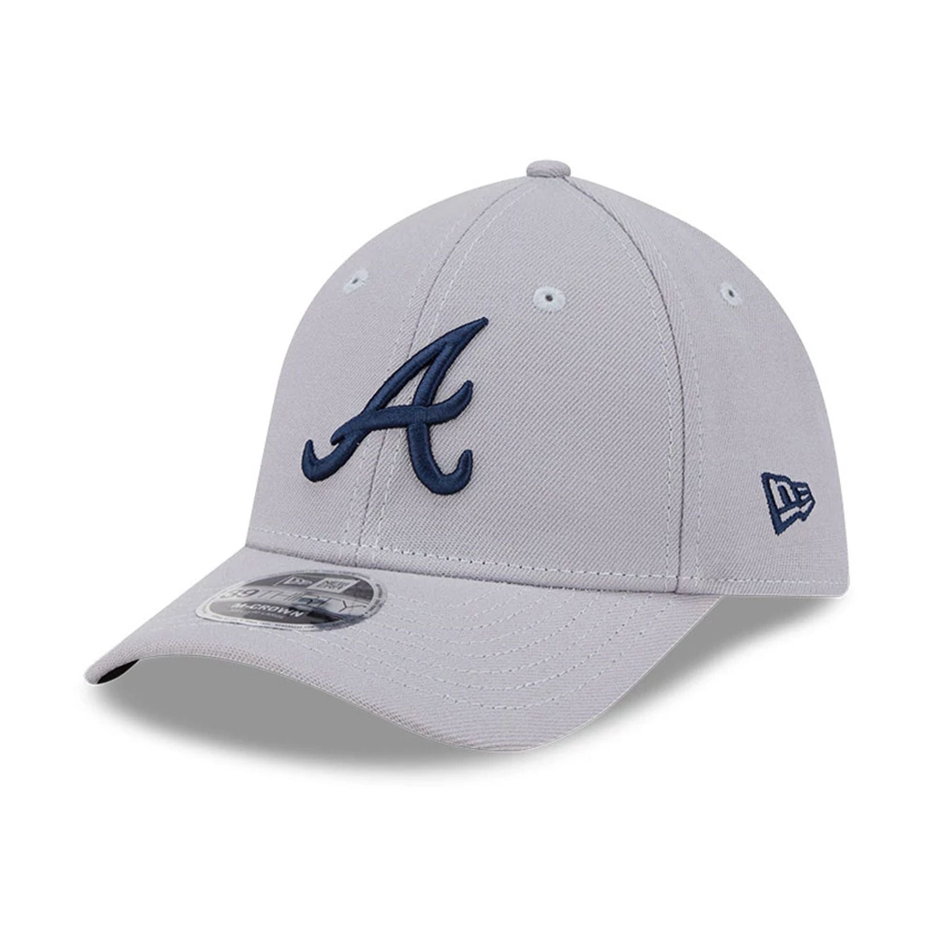 Atlanta Braves MLB Grey 39THIRTY M-Crown Stretch Fit Cap New Era Cap adult unisex