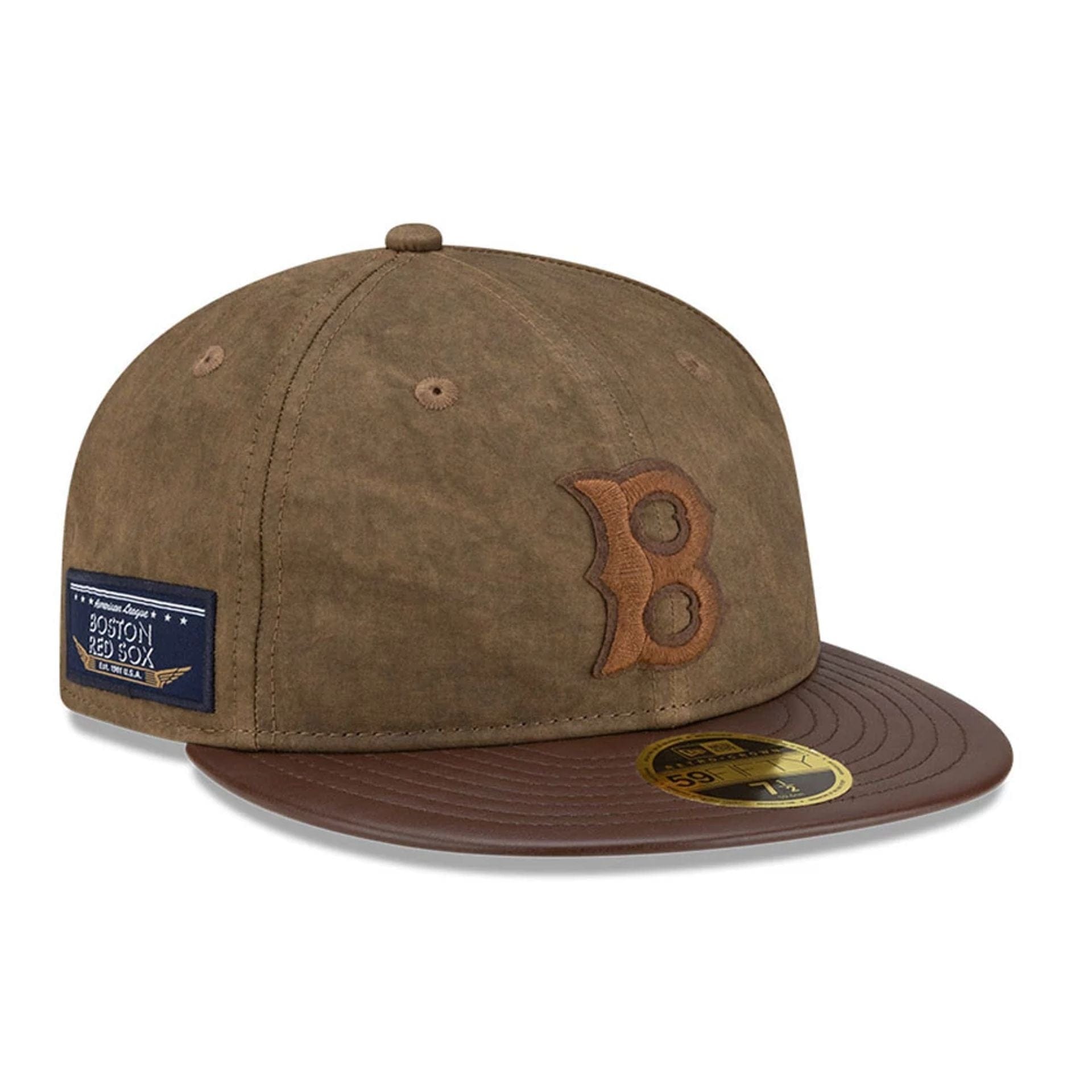 Boston Red Sox MLB Open Brown Retro Crown 59FIFTY Fitted Cap New Era Cap adult unisex
