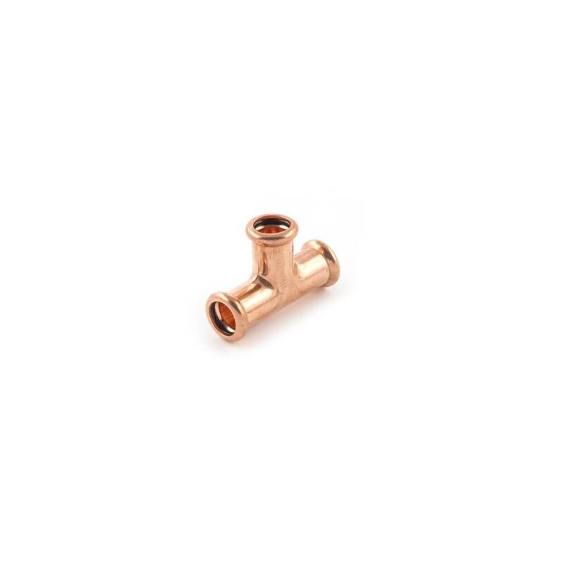 Buyaparcel - x5 22mm Copper Press Fit Equal Tee Connector wras Crimp Fitting