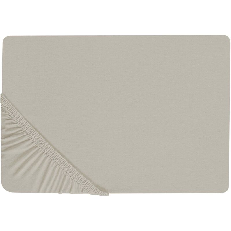 Fitted Sheet JANBU Cotton 200 x 200 cm Taupe
