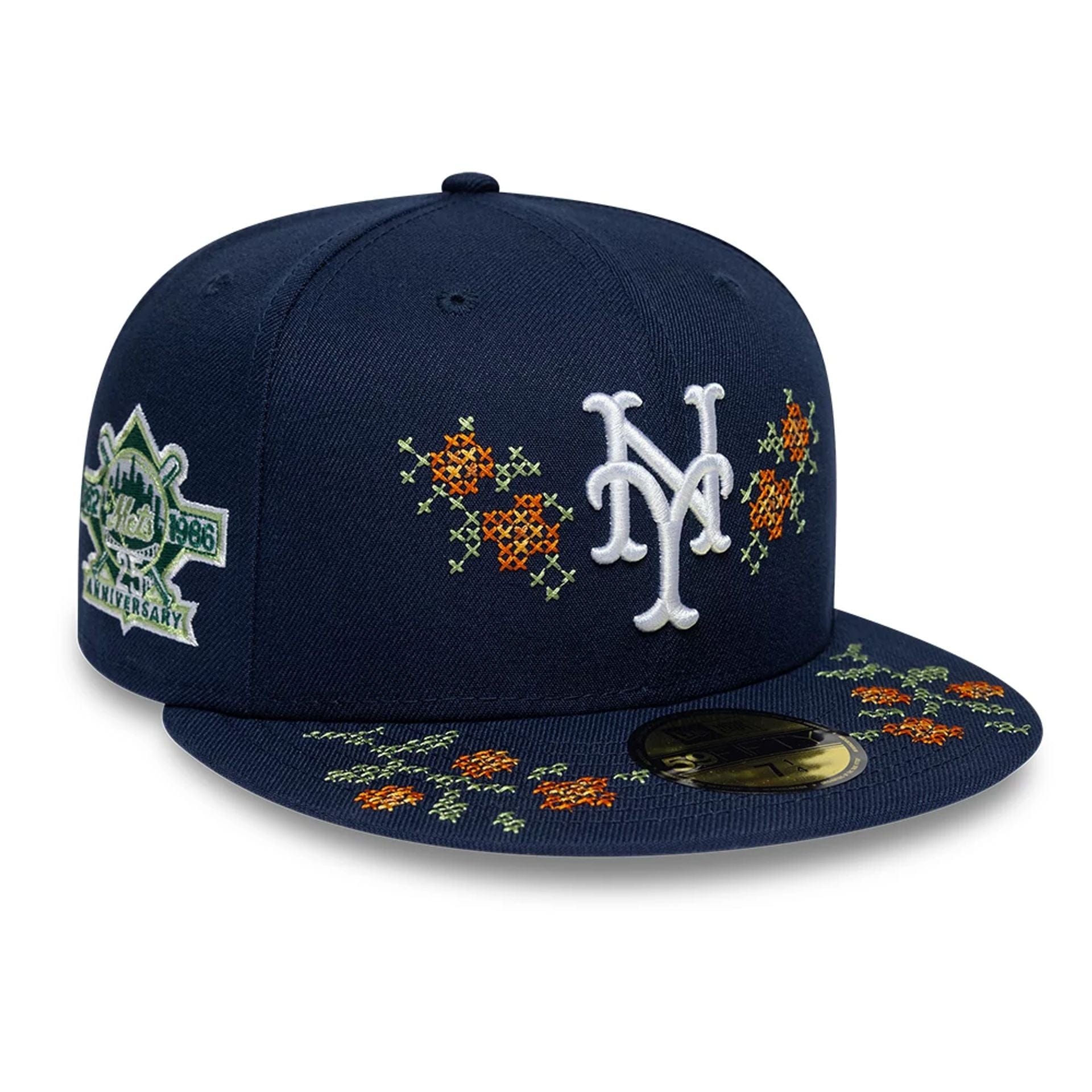 New York Mets MLB Garden Dark Blue 59FIFTY Fitted Cap New Era Cap adult unisex