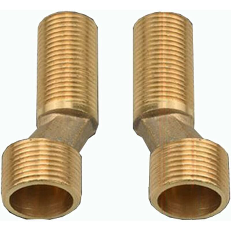 Offset Connect shower/bath faucet fitting, brass angle reducer, adjustable swivel arm, Offset Connect 1/2" 3/4", Offset Connect 2/2" 3/4", gold