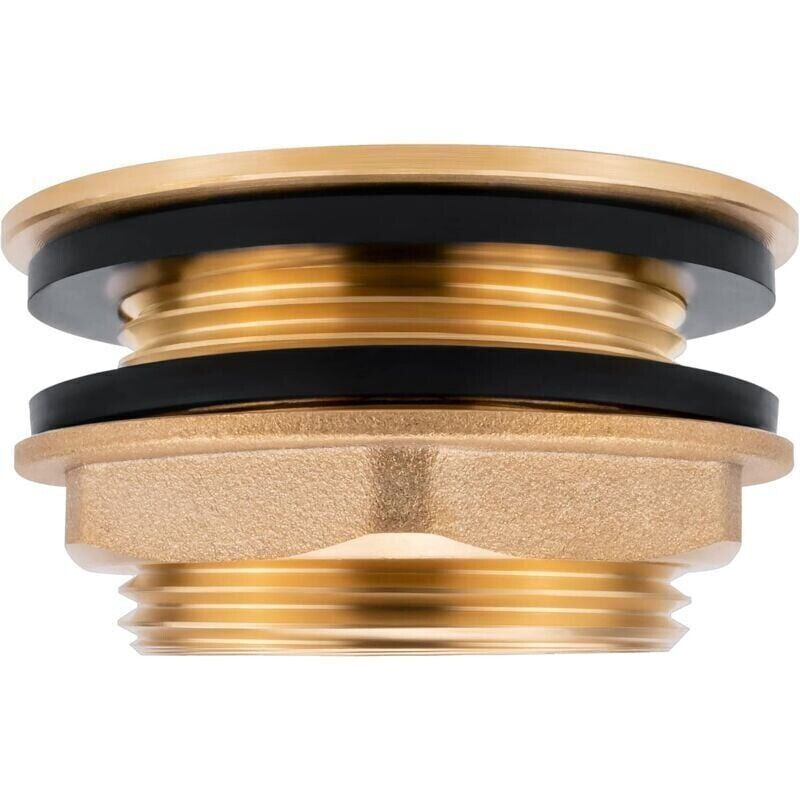 Universal toilet tank repair kit, 1" internal thread - Universal rain tank fitting - Brass tank fitting for tap or faucet