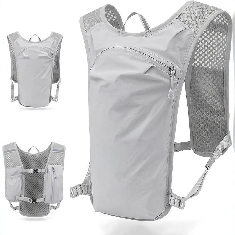 Breathable Unisex Running Vest, Running Backpack, Lightweight Trail Running Backpack for Cycling and Long Distance Hiking