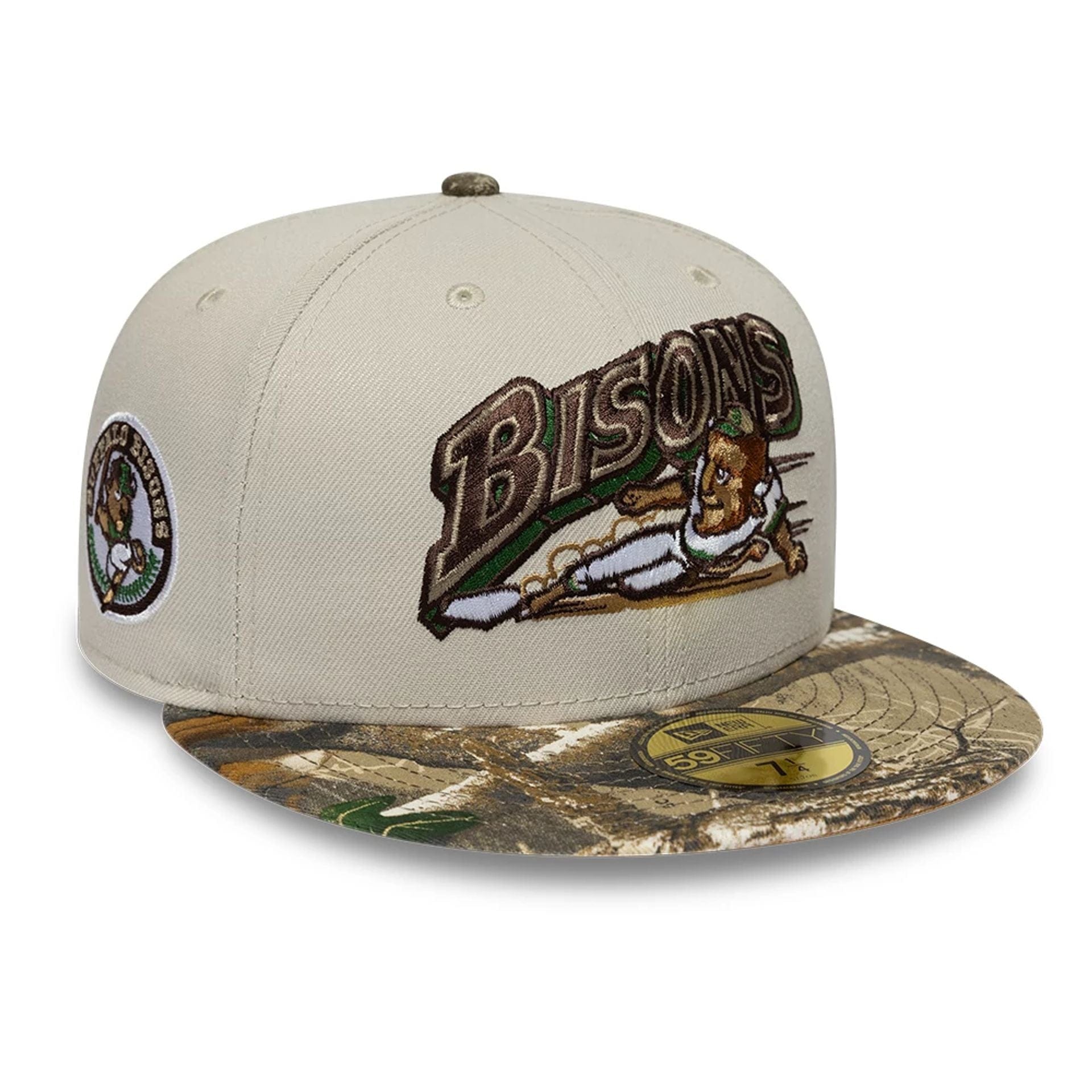 Buffalo Bisons MiLB Hometown Beige 59FIFTY Fitted Cap New Era Cap adult unisex