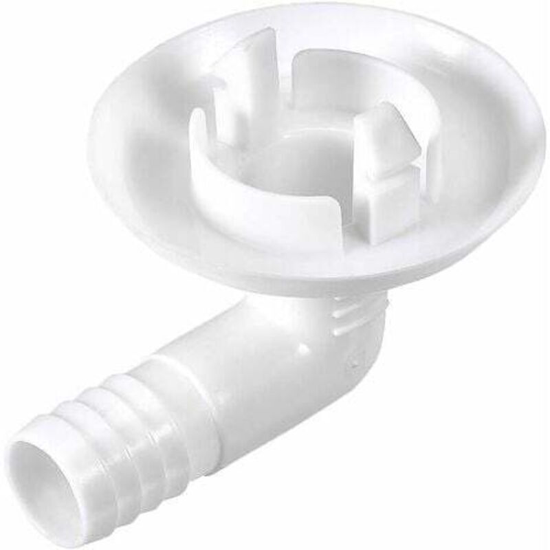 Elbow fitting for air conditioning exhaust hose, 30 mm, 1 piece, for mini split units and window air conditioners