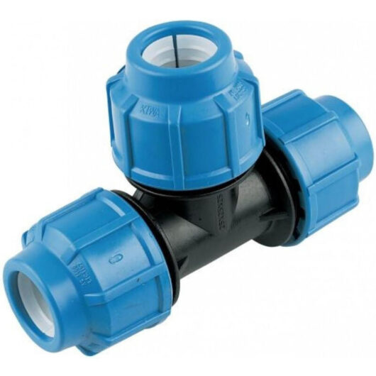 FloPlast 20mm MDPE Equal Tee Pipe Fitting for Plumbing