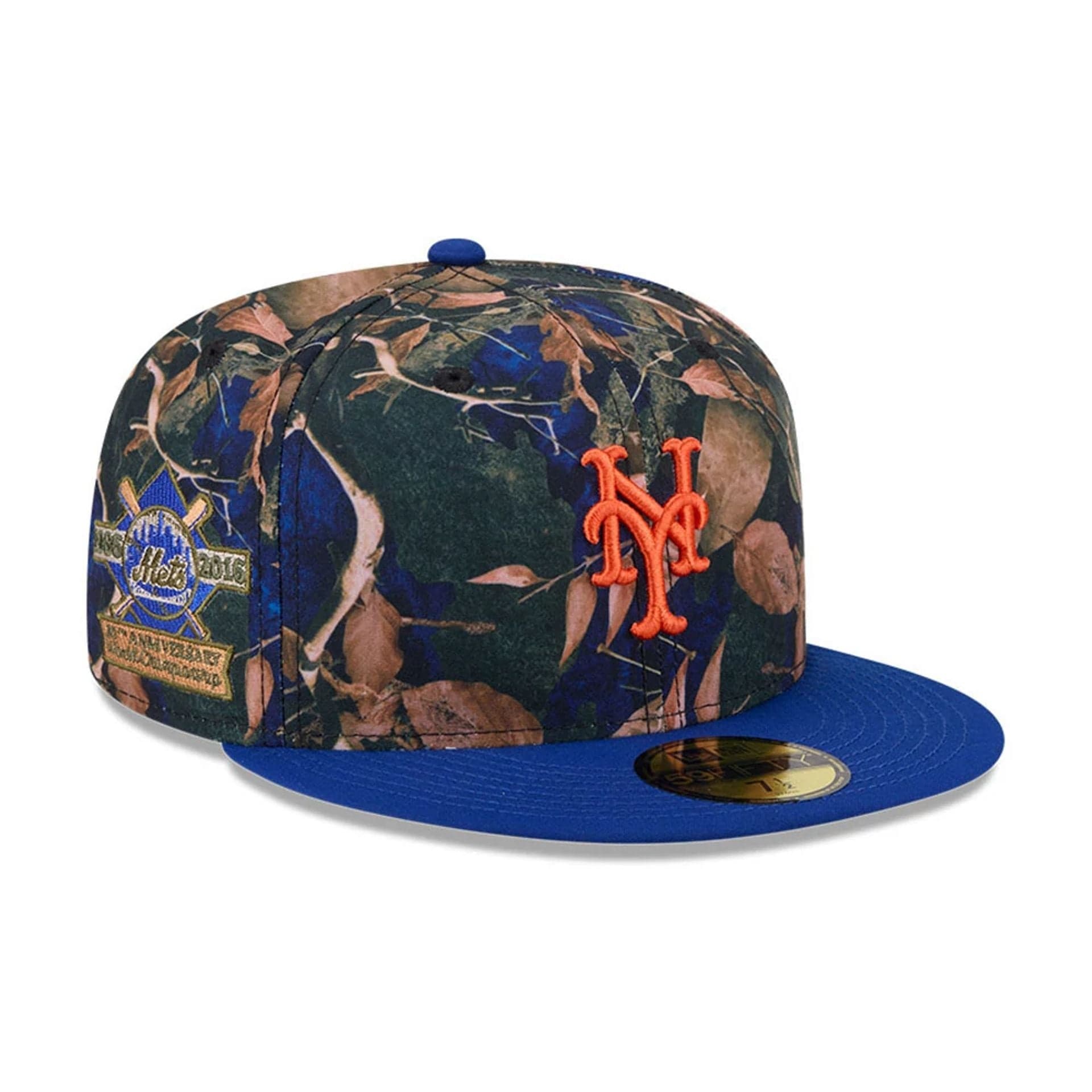 New York Mets MLB Leaves Blue 59FIFTY Fitted Cap New Era Cap adult unisex