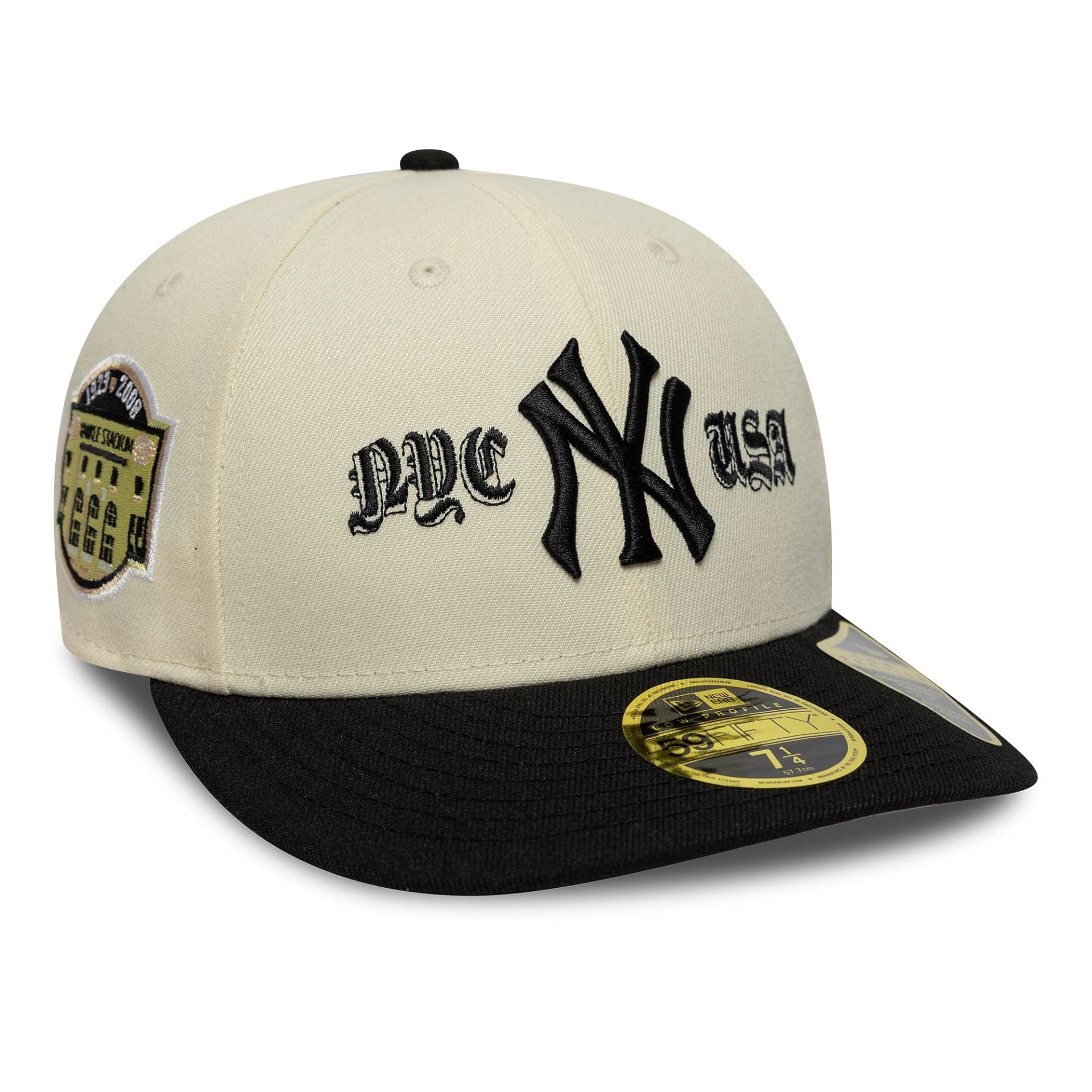 New York Yankees MLB Cooperstown Cream Low Profile 59FIFTY Fitted Cap New Era Cap adult unisex