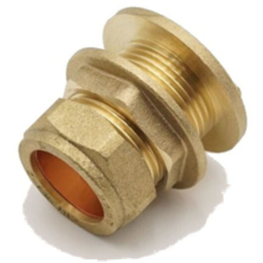 Prima Brass Compression Tank Connector 22mm - WRAS Approved