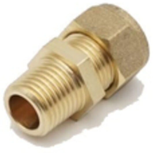 Prima Classic Brass Compression Adaptor 10mm x 1/4 Mi