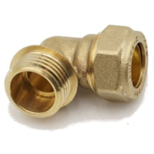 Prima Classic Brass Compression Elbow 15mm x 1/2 Male Fitting