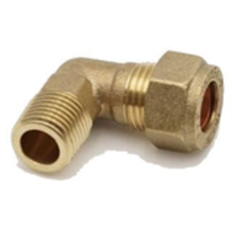 Prima Classic Compression Elbow 10mm x 1/4 Male Brass Fitting