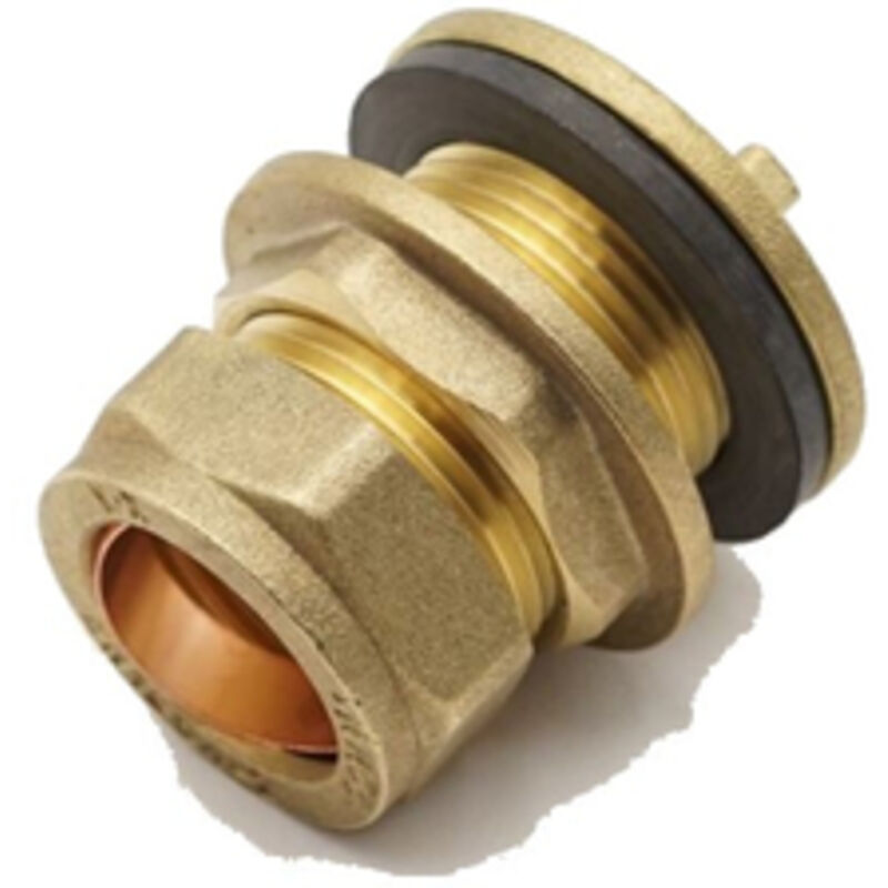 PrimaPlus 22mm Brass Compression Tank Connector - WRAS Approved