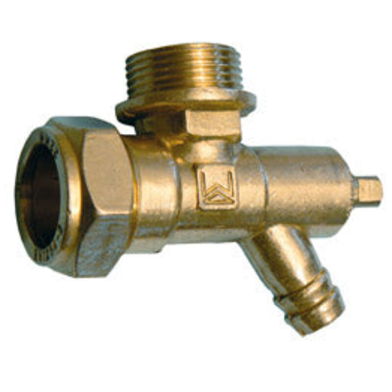 PrimaPlus Brass Compression Drain Elbow 22mm x 3/4" Male