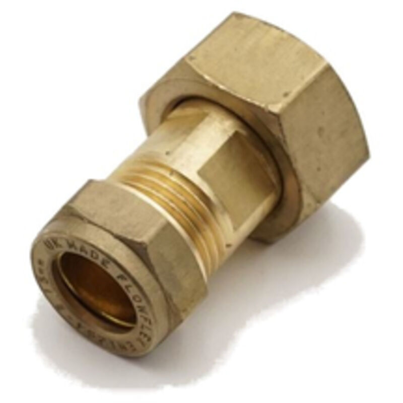 PrimaPlus Brass Compression Straight Tap Connectors 15mm x 3/4"