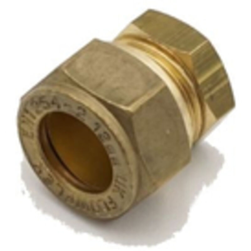 PrimaPlus Compression Stop End 12mm Brass Fitting