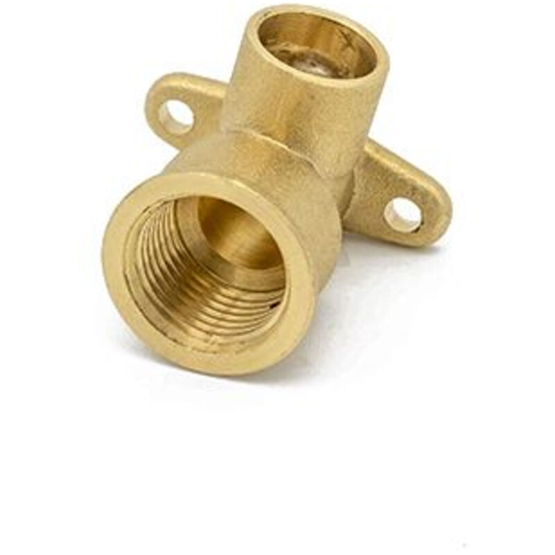 PrimaPlus Copper Wallplate Elbow 15mm x 1/2"Fi (Pack of 10)