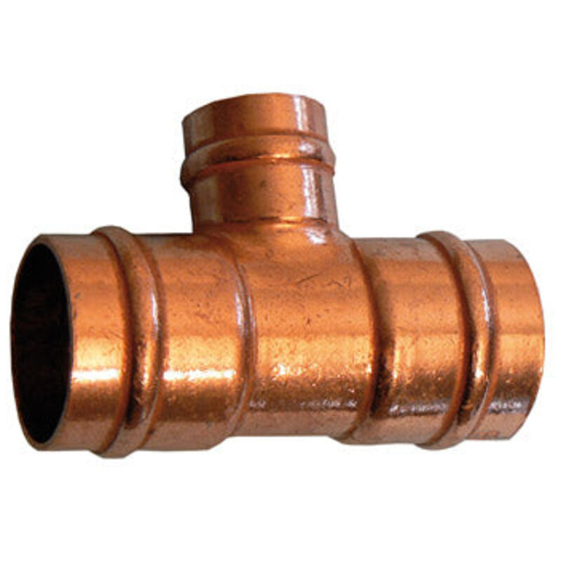 PrimaPlus Solder Ring Reduced Tee 22x15x15mm - Copper Fittings