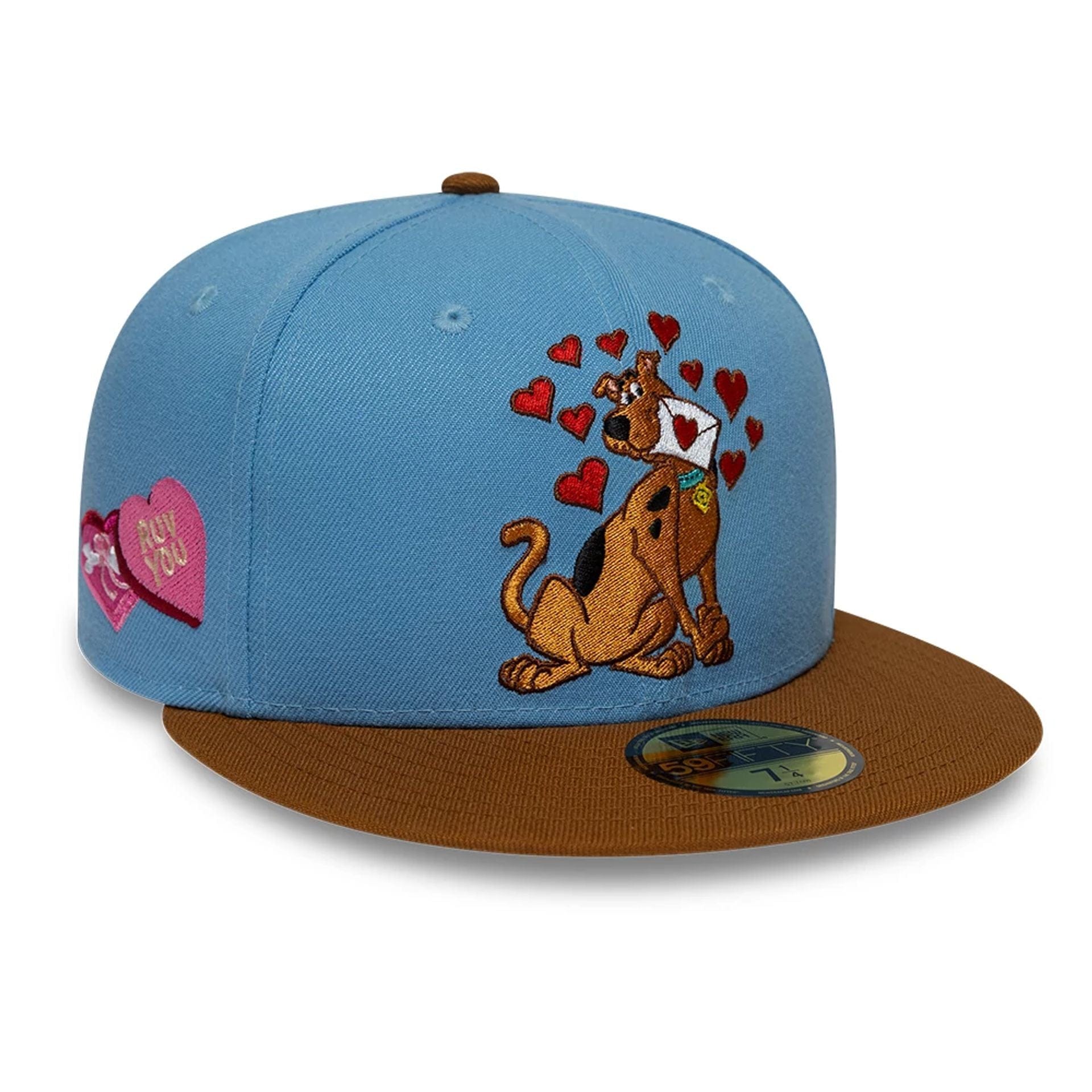 Scooby Doo Heart Pastel Blue 59FIFTY Fitted Cap New Era Cap adult unisex